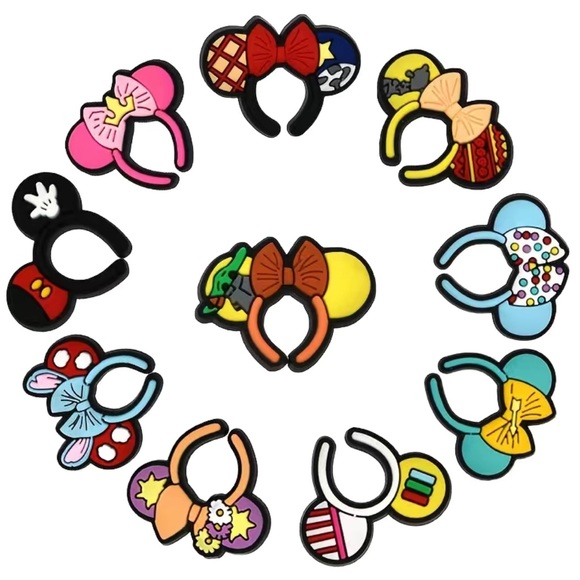 10pcs Headband Pattern Shoe Decor, crocs charms - Picture 2 of 5